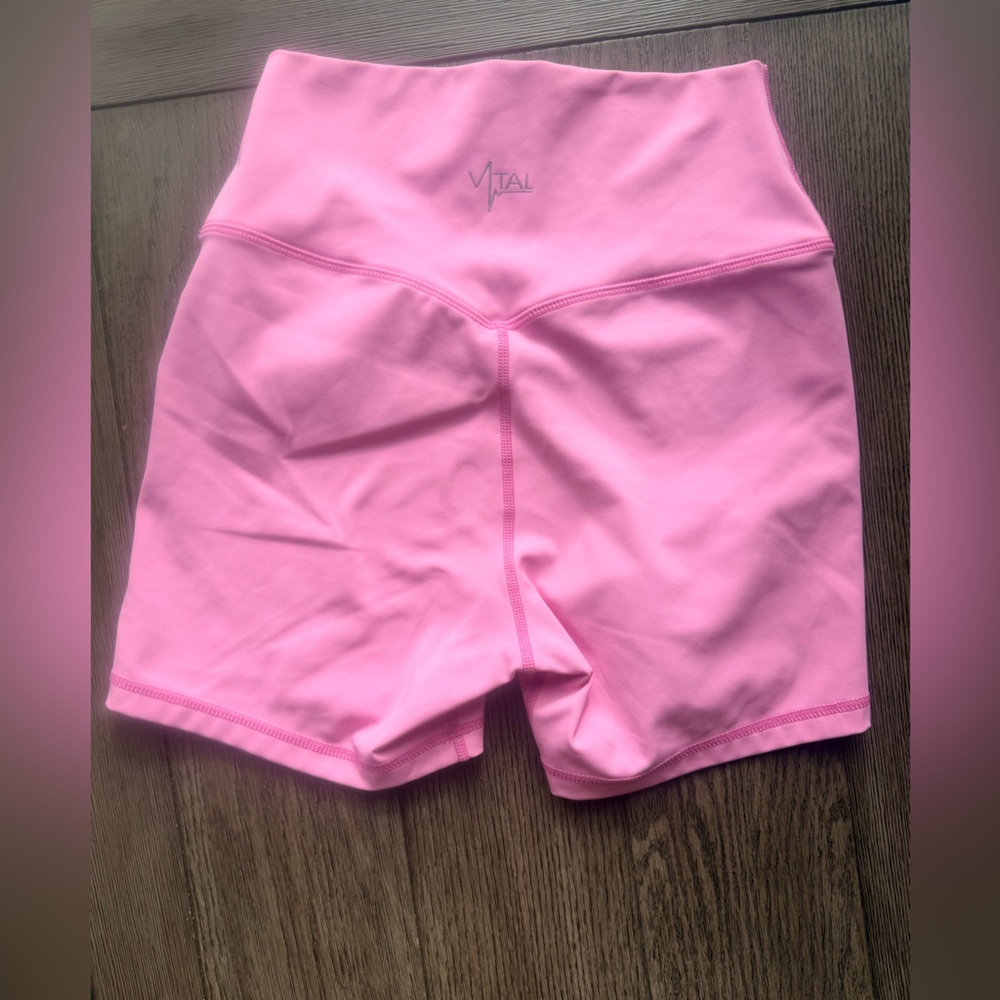 High-Rise Pink Active Bike Shorts - Picture 2 of 5